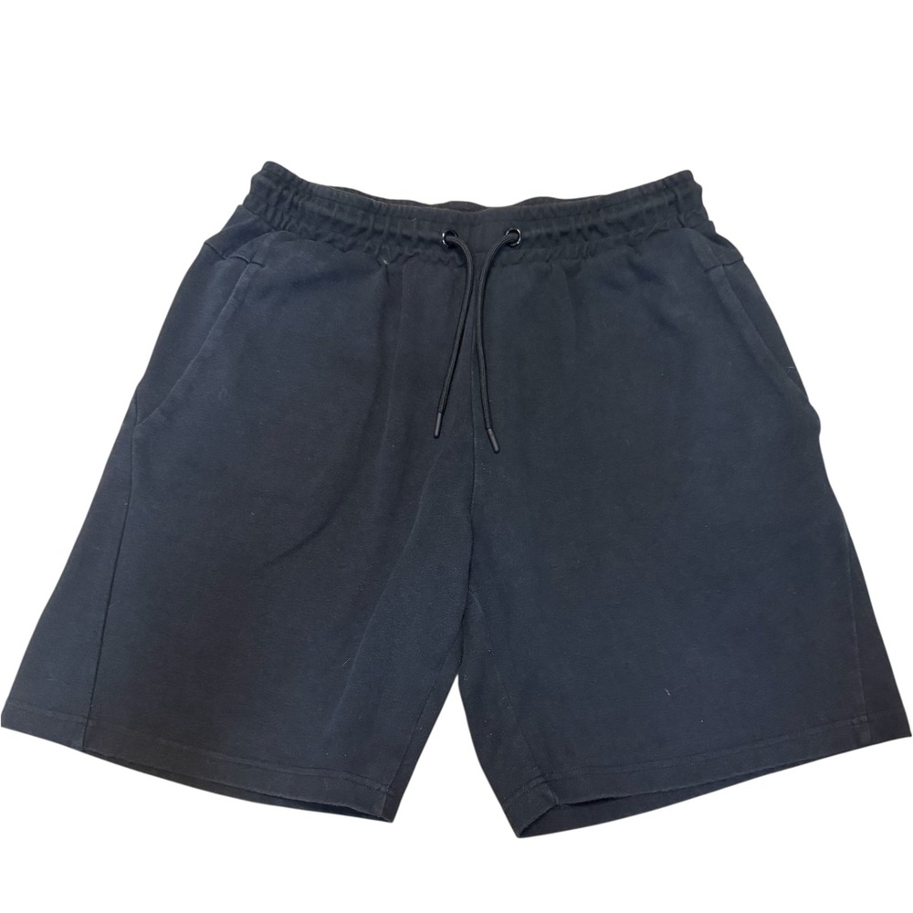 AMERICAN TALL Black Knit Lounge Shorts 2XLT Elastic Waist Drawstring